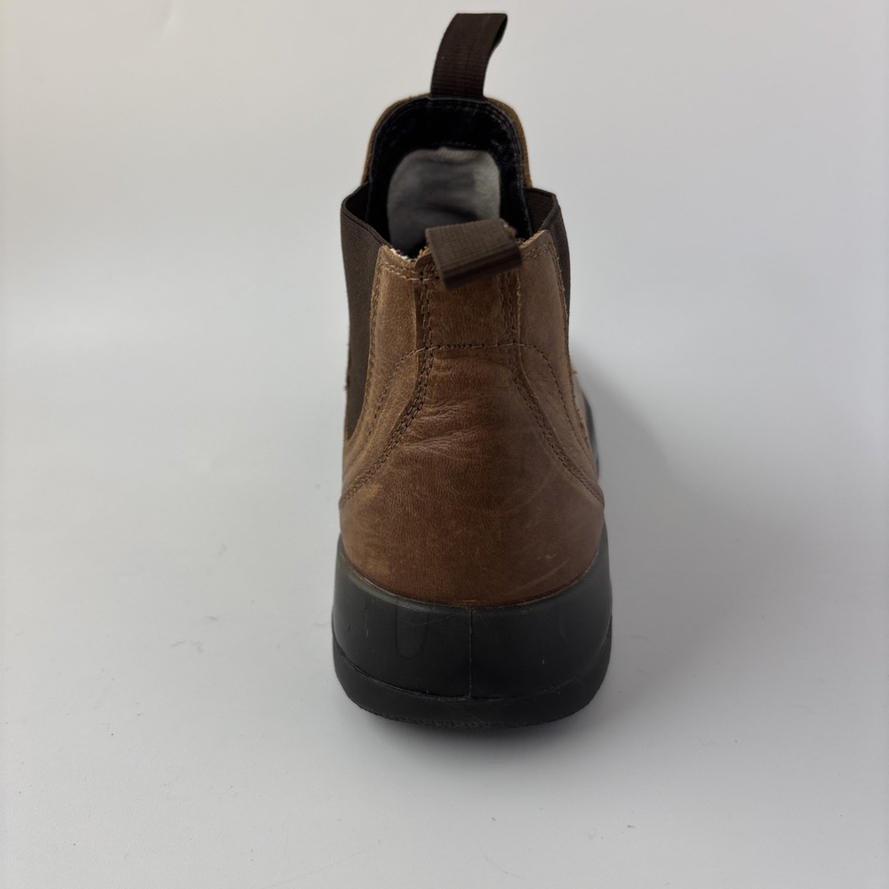Naot Ankle Boot Brown Leather Chelsea Flint Slip On Pull Tabs Comfort - Picture 4 of 12